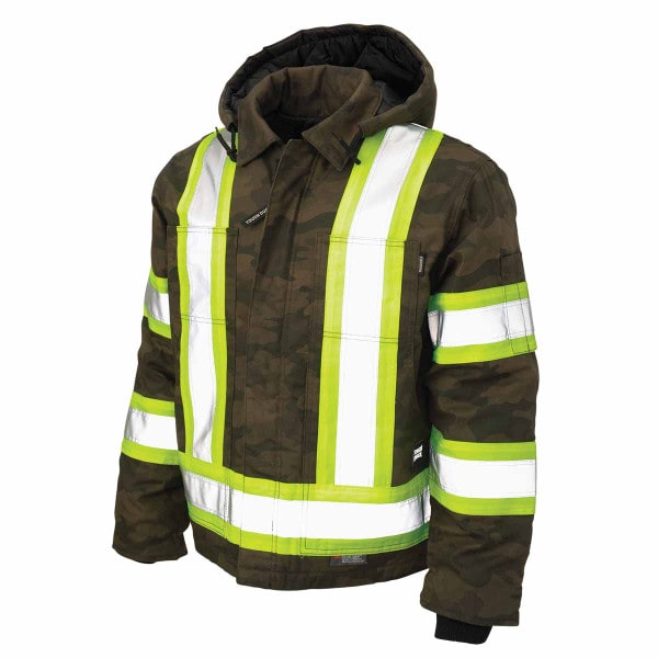 MEN'S TOUGH DUCK CAMO FLEX DUCK SAFETY JACKET EXTENDED